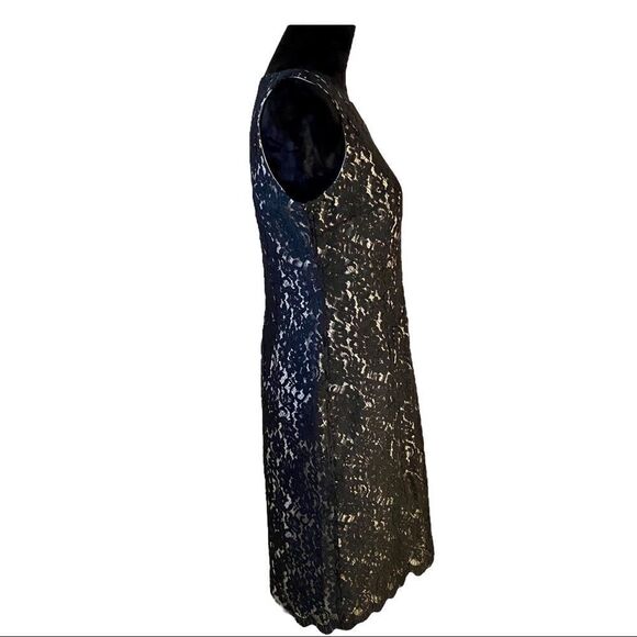 Ann Taylor Fully Lined Black Lace Sleeveless Cocktail Dress - Picture 4 of 5